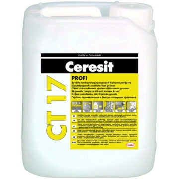 Ceresit dziļumgruntis CT17, 10l, dzeltena krās., 0