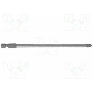 Screwdriver bit; Phillips; PH2; 1/4"; Overall len: