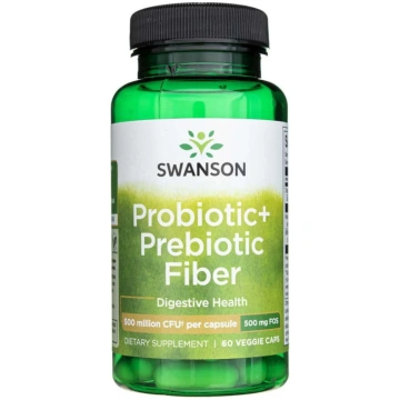 "Swanson Probiotic+ Prebiotic Fiber" 500 mg - 60 k