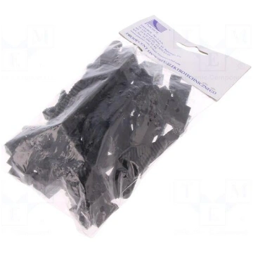 Cable strap clip | black | L: 65mm | 25pcs | Man.s