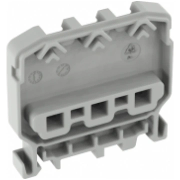 ABA 55 N / PE 5x5mm busbar DIN-rail adapter [200] 
