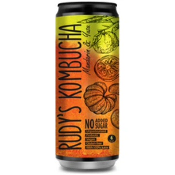 Dzēriens kombuča, mandarīnu un yuzu, Rudy"s, 330ml