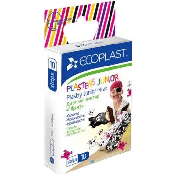 Ecoplast Plāksteri N10 Pirāts bērniem 96427