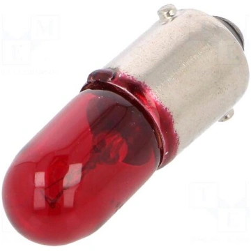 Filament lamp: automotive | BA9S | red | 12V | 4W 