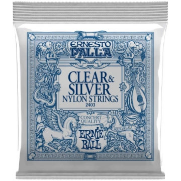 2403 Ernesto Palla Clear & Silver Nylon Classical 