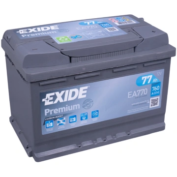 EXIDE PREMIUM EA770 12V 77Ah 760A(EN) 278x175x190 