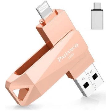 Patianco USB zibatmiņas karte iPhone 256 GB, MFI s