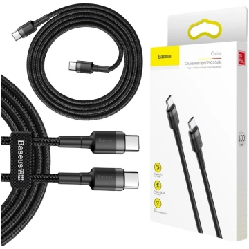 USB-C / USB-C KABELIS Baseus Cafule CATKLF-GG1 100