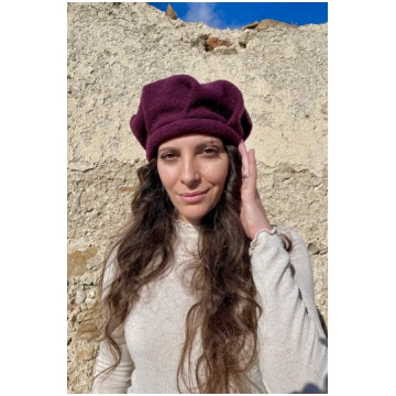 EDITH hat in virgin felt wool - Blu notte / 57/58 