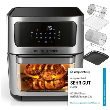 GOURMETmaxx Digitālā XXL karstā gaisa fritēze, 12