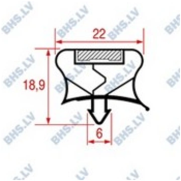 SNAP-IN GASKET L1116 LENGTH 2000 mm LF L3286214
