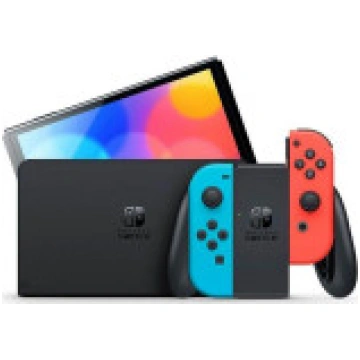 Nintendo Switch OLED sarkans un zils (NSH007) [Red