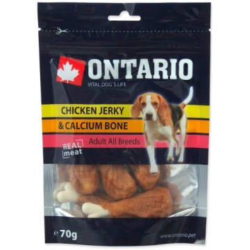 Ontario Chicken Jerky & Calcium Bone gardums suņie