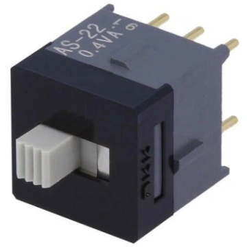 Switch: slide; Pos: 2; DPDT; 0.01A/28VAC; 0.01A/28
