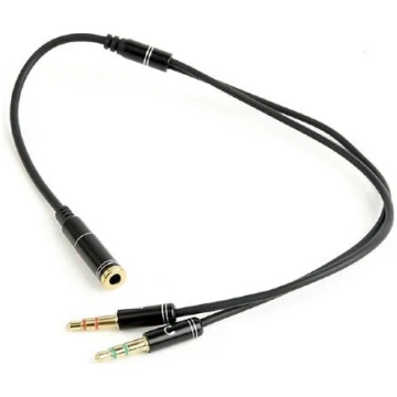 CABLE AUDIO 3.5MM SOCKET TO/2X3.5MM PLUG CCA-418M 