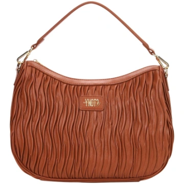 Ynot - Borsa Hobo Donna con Texture Plissettata Pa