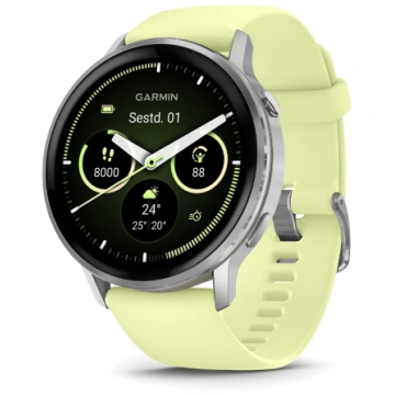 Garmin Venu 4 45mm, 45 mm, Sudraba, Citronu