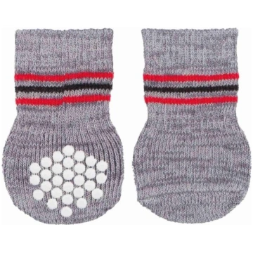 Zeķes suņiem Trixie 3128, gaiši pelēka krās., L-XL