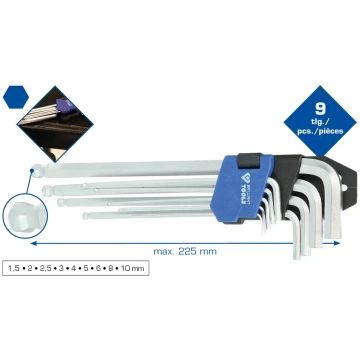 Seškanšu atslēgu komplekts Brilliant Tools BT04501
