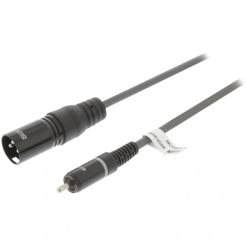 XLR mono kabelis XLR 3-kontaktu ārējais - RCA ārēj