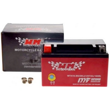 Akumulators moto GEL 7AH 90A 12V (AB0029) WTX7A-BS