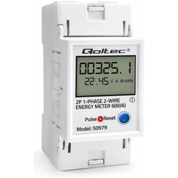 Qoltec Single-phase electronic energy meter for DI