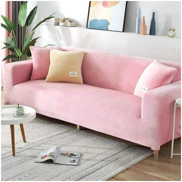 Luxury Velvet Sofa Slipcover 2/3/4 Seater Soft Plu