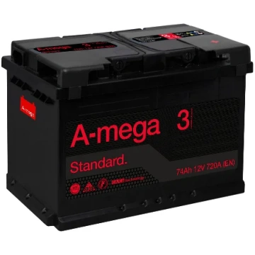 Akumulators A-mega Standard, 12 V, 60 Ah, 540 A