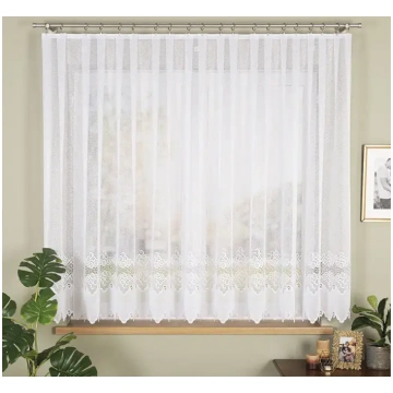 Gatava žakarda aizkari 400x160 balti Modesta MARKI