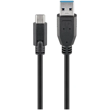 Goobay 71221 USB-C to USB A 3.0 cable, black, 2m G