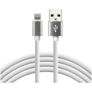 everActive cable USB Lightning 1m - White, silicon