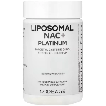 Codeage, Liposomal NAC+ Platinum, 120 Vegetable Ca