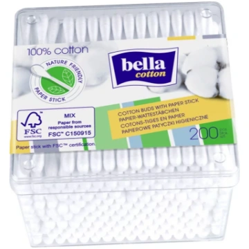 BELLA COTTON vates papīra kociņi kastītē, N200