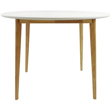Pusdienu galds Emily, balta krās., 105 cm x 105 cm