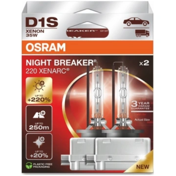 OSRAM D1S XENARC NIGHT BREAKER 220 - 3-year warran