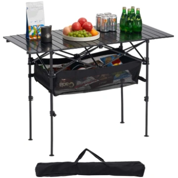 VEVOR VEVOR Folding Camping Table, Portable Roll U