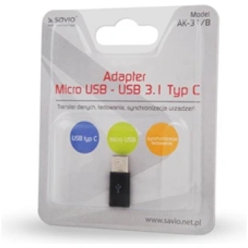 Savio AK-31 / B cable interface/gender adapter Mic