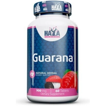 Uztura bagātinātājs Haya Labs Guarana, 60 tabletes