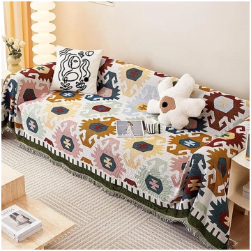 Sofa Cover 1 2 3 4 Seater A/B Side Reversible Blan