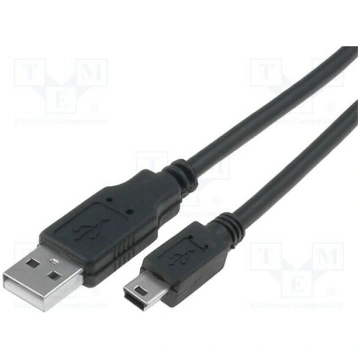 Cable; USB 2.0; USB A plug,USB B mini plug; nickel