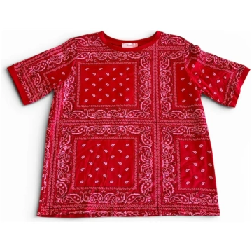 T-shirt “Nodi di Libertà” - Fantasia Bandana - Ner