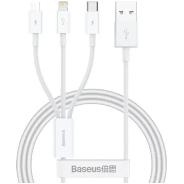 Baseus Superior Series 3-in-1 kabelis USB-A - USB-