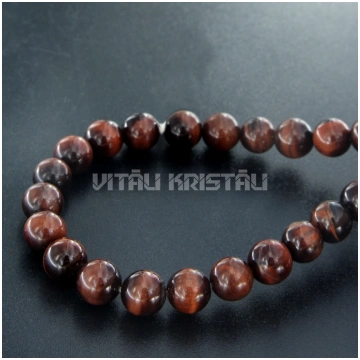 Buļļa acs pērlītes 8 mm virtene 18 cm