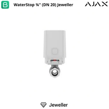 Bezvadu vārsts WaterStop 1-inch balts