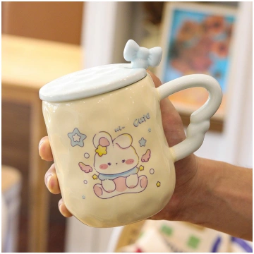 High Appearance Level Magic Rabbit Ceramic Cup Set