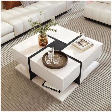 Soweiz Robust and stylish high gloss coffee table,