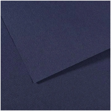 Pasteļpapīrs MT Canson A4, 140 indigo blue