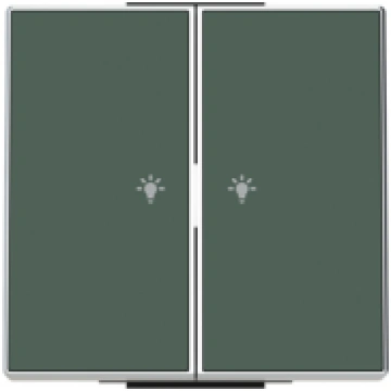 Rocker Symbol "light" for Switch/push button, Two-