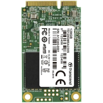 Transcend Highspeed 128GB iekšējais mSATA SSD SATA