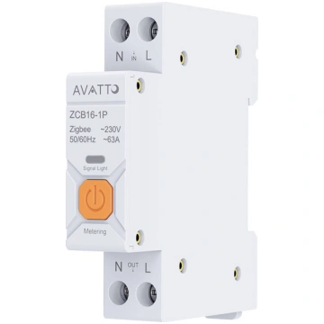 Smart relay for DIN rail 230Vac, 16A, ZigBee TUYA,